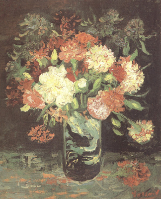Vase wtih Carnations (nn04)